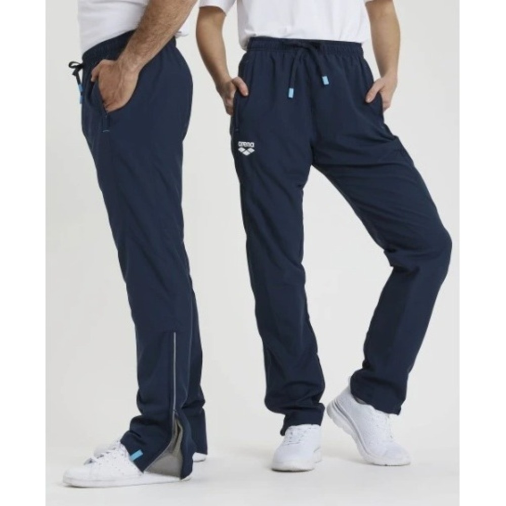 Arena Unisex Team Panel Track Pants XXS Navy NWOT Swim Club Recycled Training